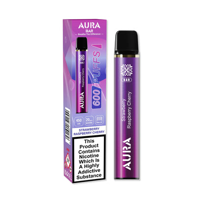 Aura Bar 600 Puffs Disposbale Vape Pod Box of 10