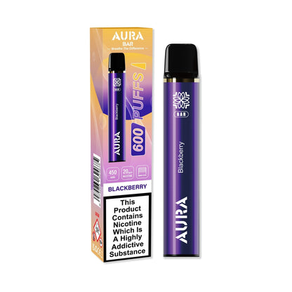 Aura Bar 600 Puffs Disposbale Vape Pod Box of 10