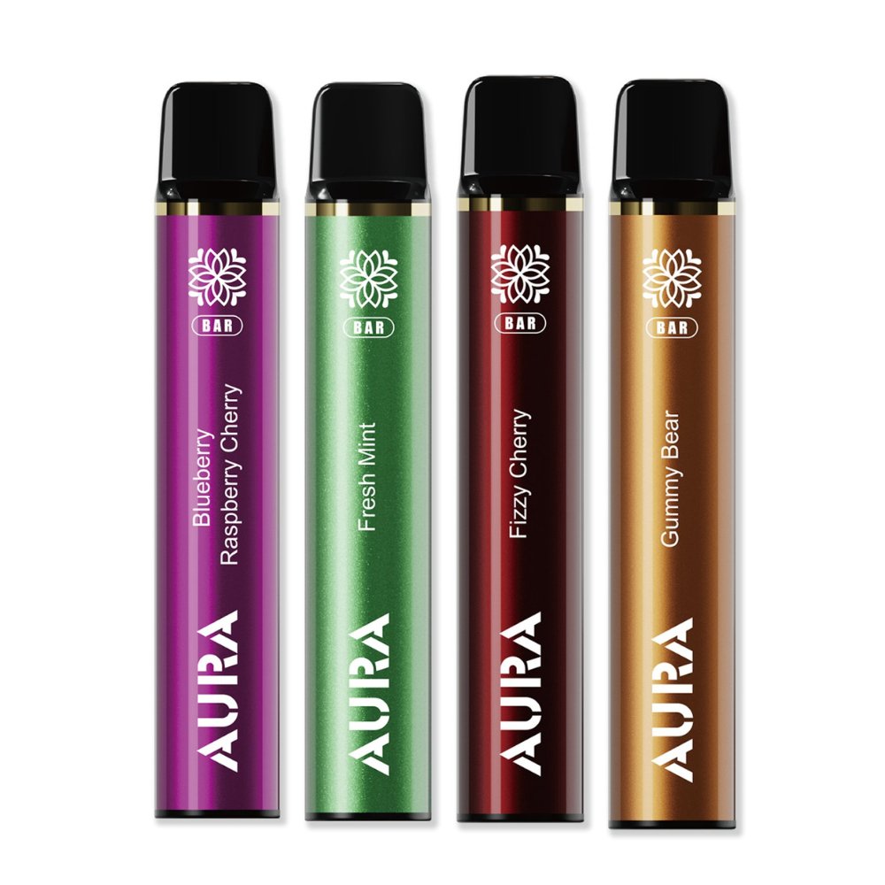 Aura Bar 600 Puffs Disposbale Vape Pod Box of 10