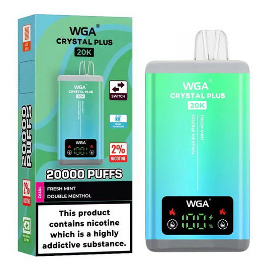 WGA Crystal Plus 20000 Disposable Vape 2-in-1 Rechargeable