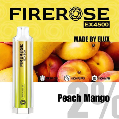 Firerose EX4500 Disposable Vape Pod Puff Pod Box of 10