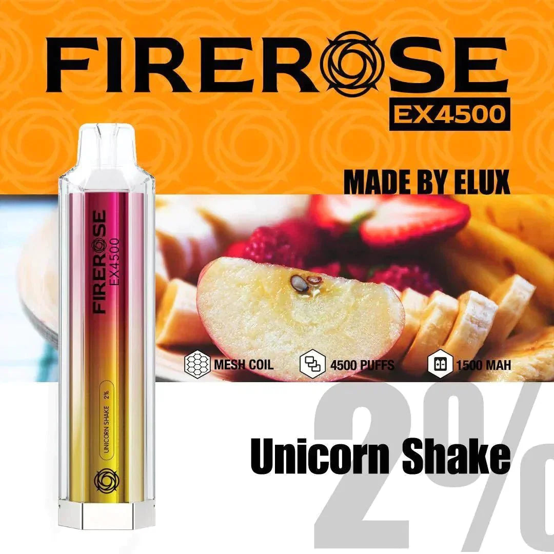 Firerose EX4500 Disposable Vape Pod Puff Pod Box of 10