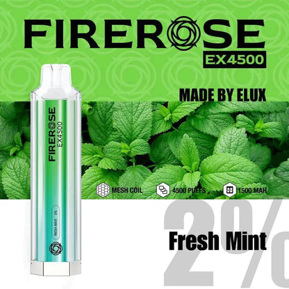 Firerose EX4500 Disposable Vape Pod Puff Pod Box of 10