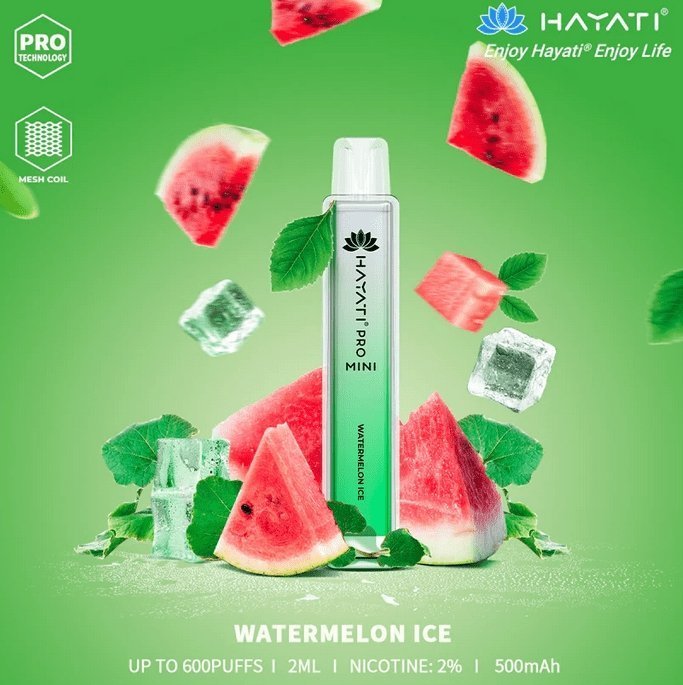 Hayati Crystal Mini Pro 600 Disposable Vape Pod Puff Kit