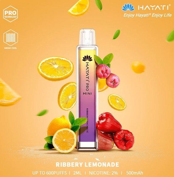 Hayati Crystal Mini Pro 600 Disposable Vape Pod Puff Kit